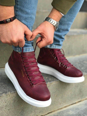 High Sole Lace-up Sneakers - Manchinni®