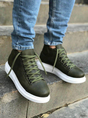 High Sole Lace-up Sneakers - Manchinni®