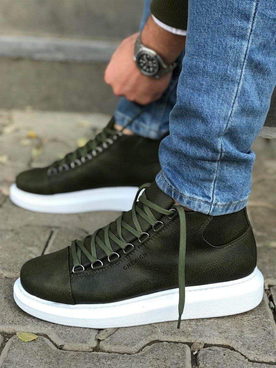 High Sole Lace-up Sneakers - Manchinni®