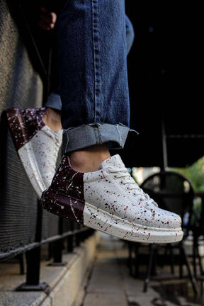 Lace - up Splash Sneakers