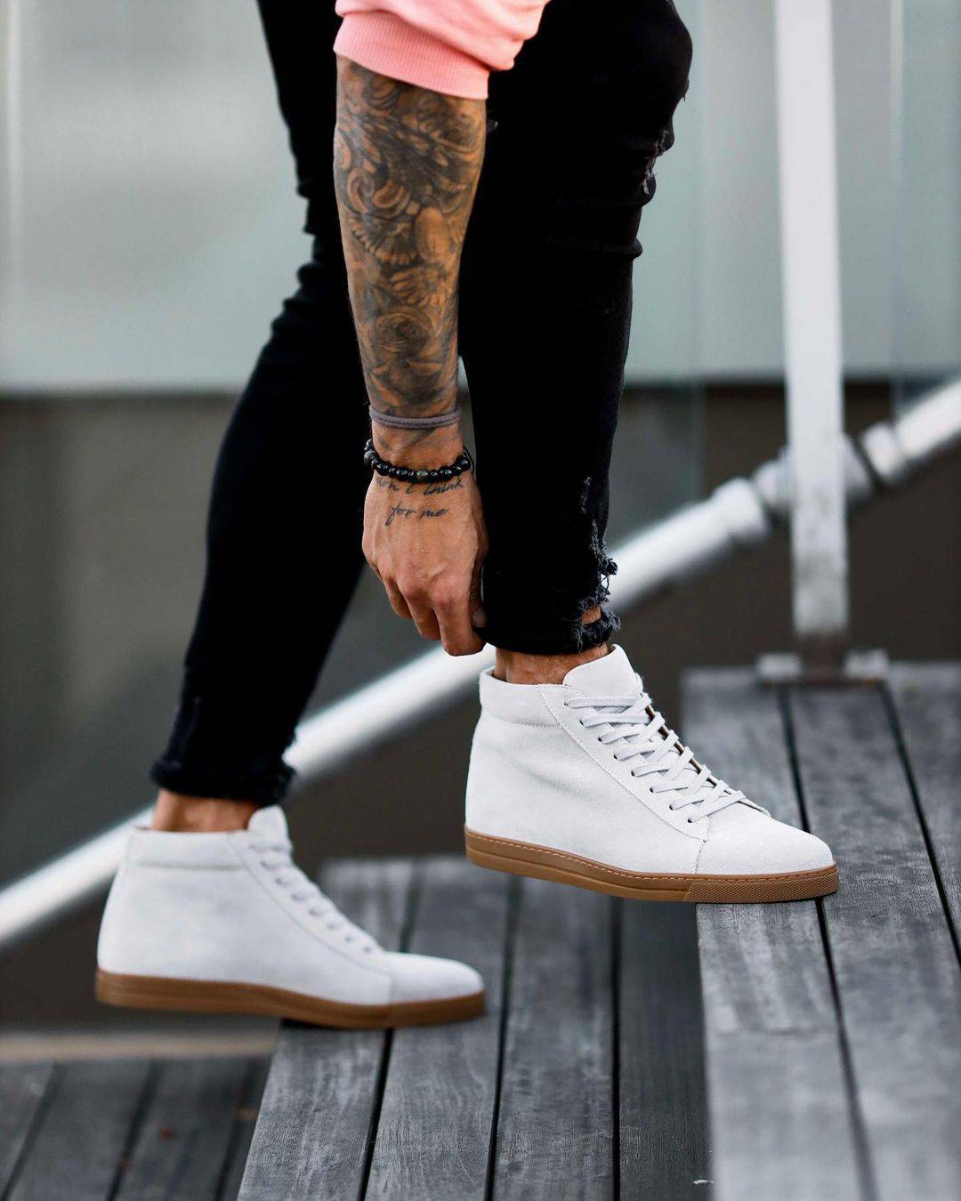 Premium High Suede Sneakers