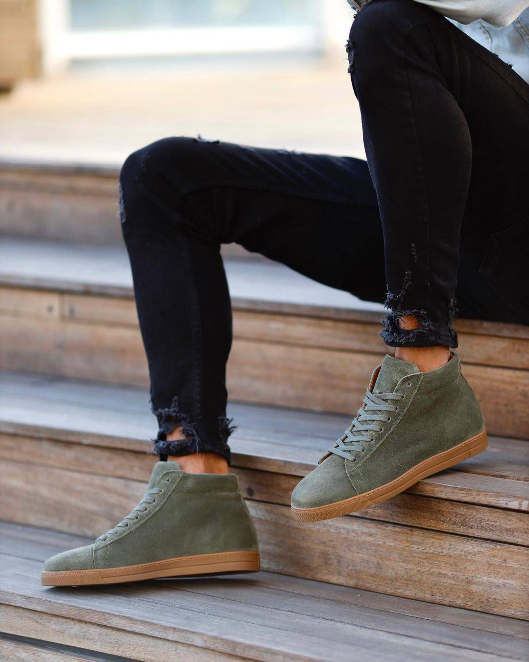 Premium High Suede Sneakers