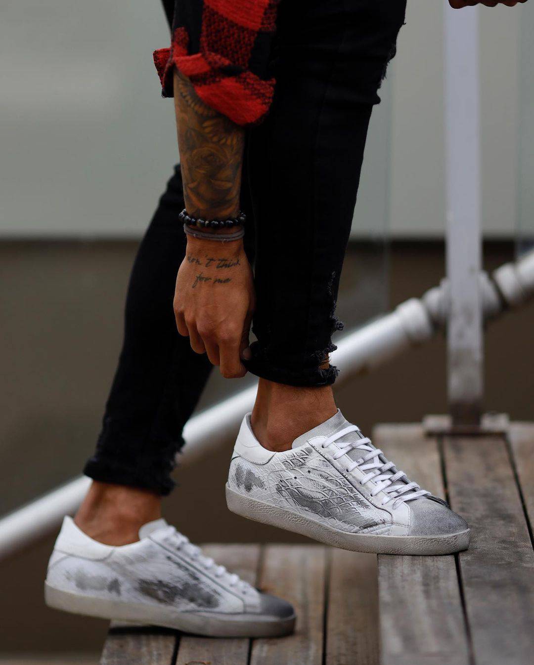 Premium Leather Lace-up Sneakers