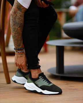 Premium Suede Lace-up Sneakers