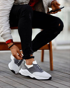 Premium Suede Lace-up Sneakers