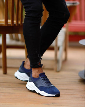 Premium Suede Lace-up Sneakers