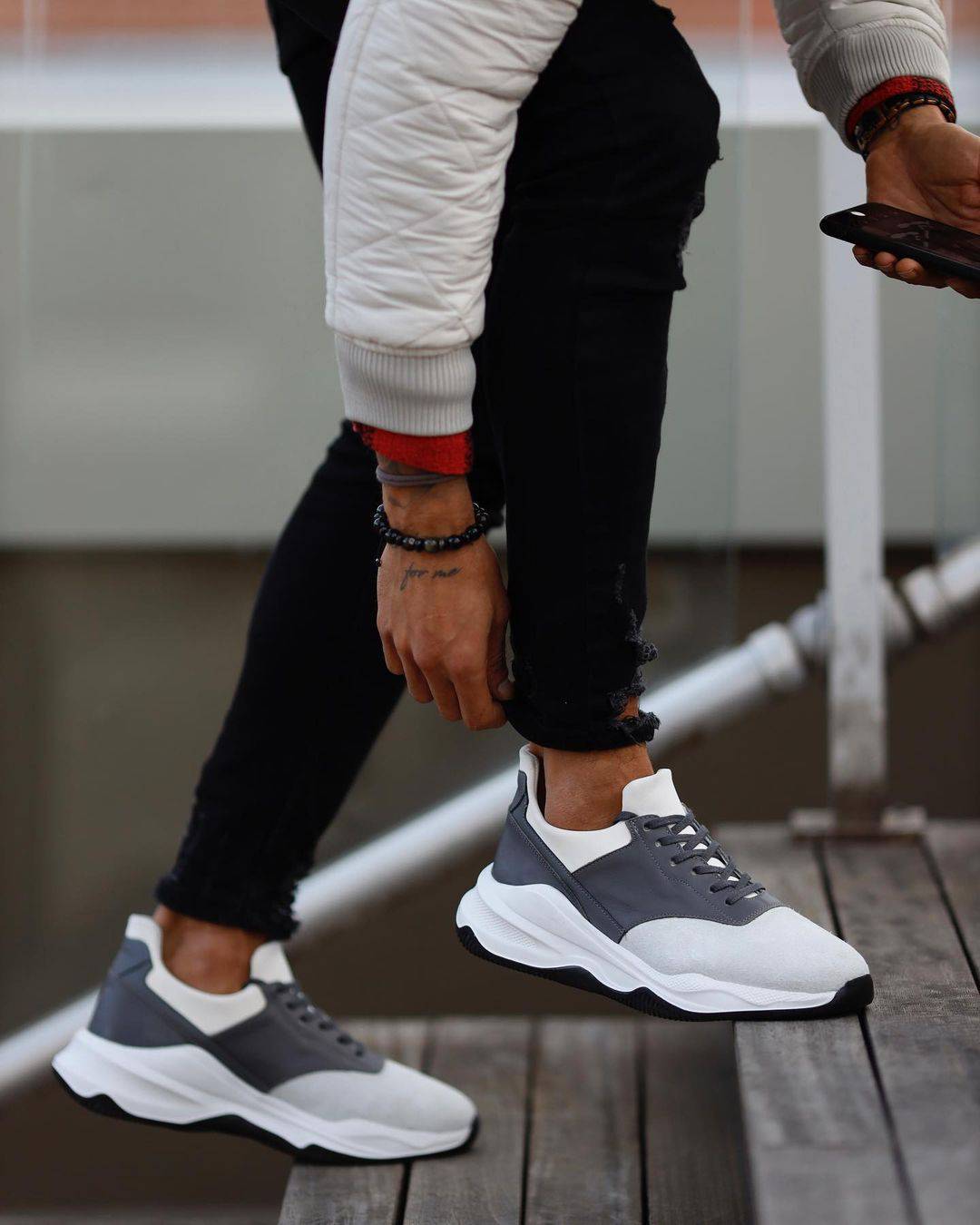 Premium Suede Lace-up Sneakers