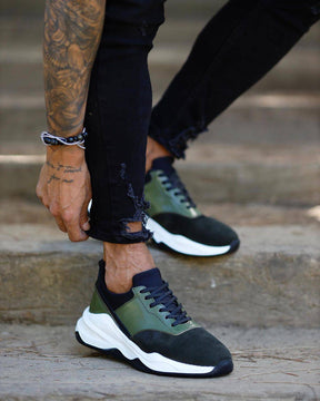 Premium Suede Lace-up Sneakers