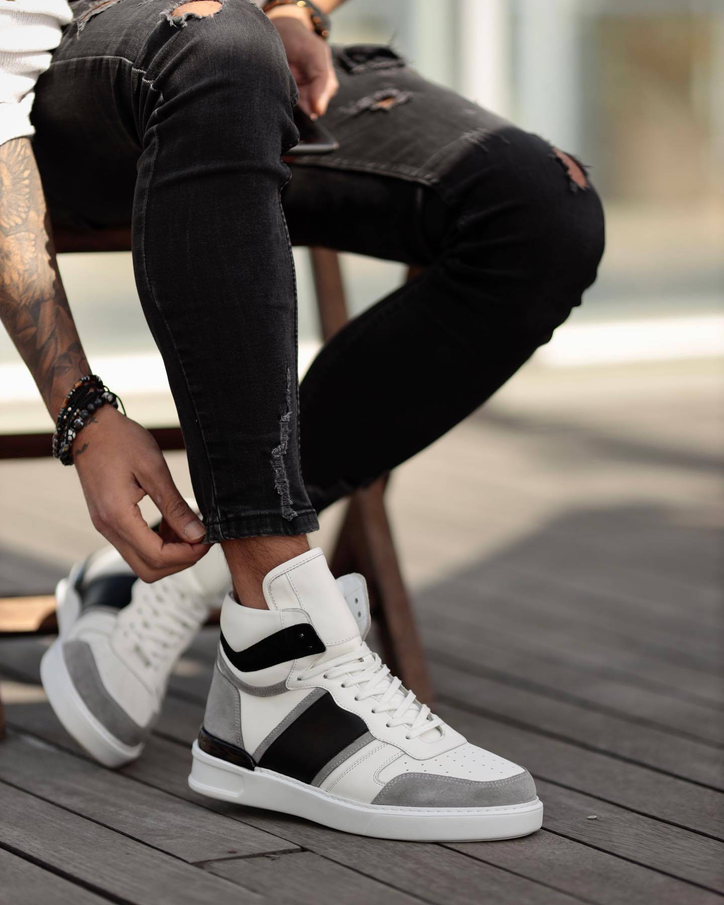 Street Style Edition Leather Sneakers