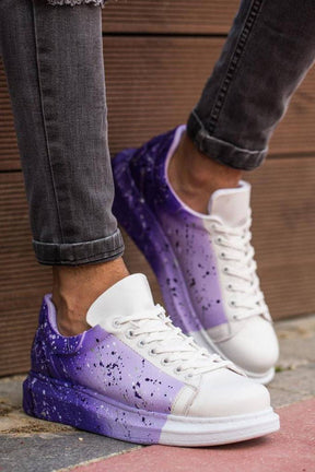 Lace - up Splash Sneakers