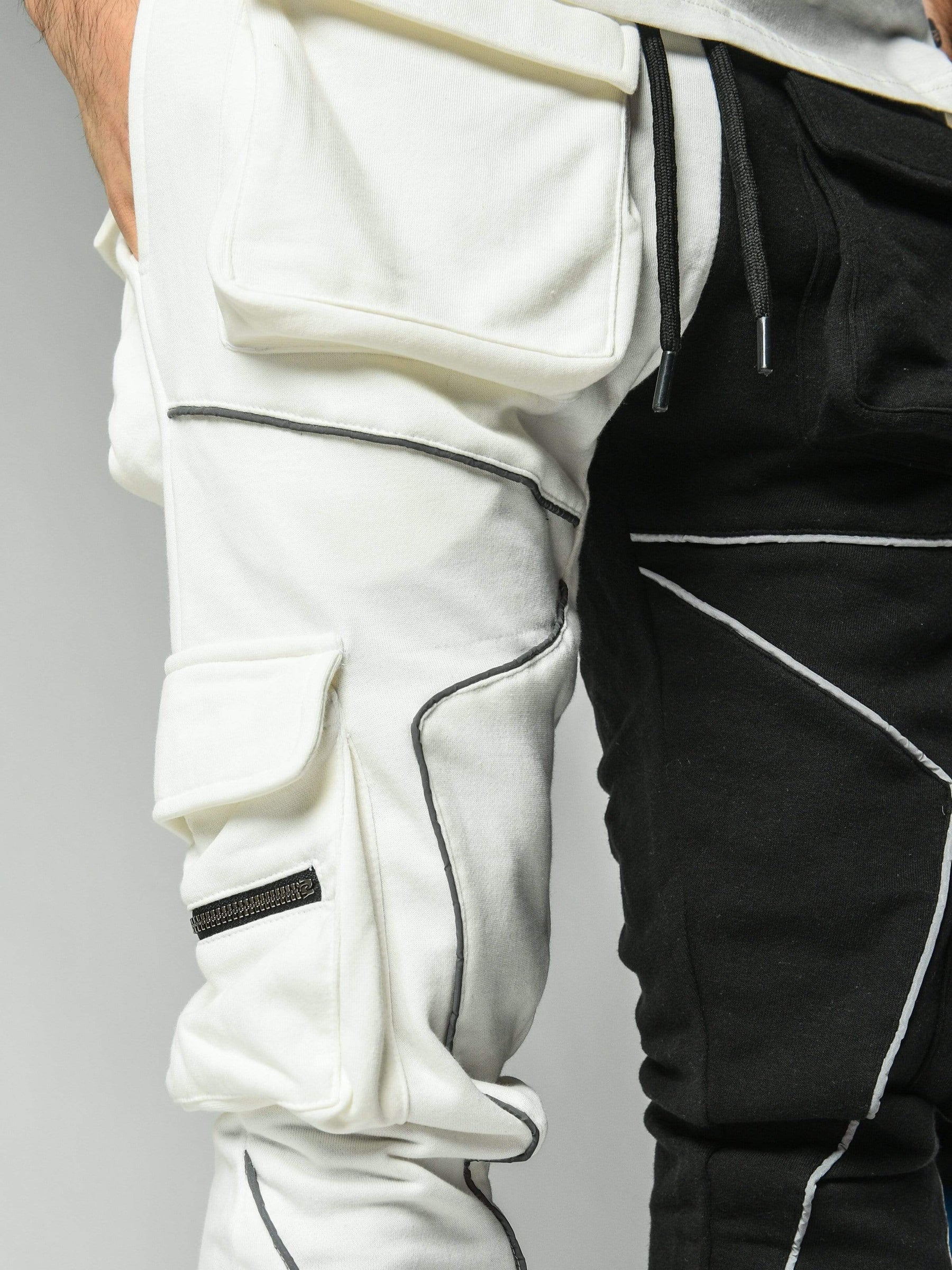 Refelctor two color sweatpants - Manchinni®