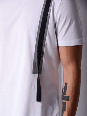 Back and Forth Strap Detail T-shirt - Manchinni®