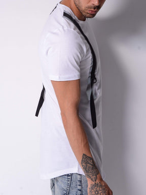 Back and Forth Strap Detail T-shirt - Manchinni®