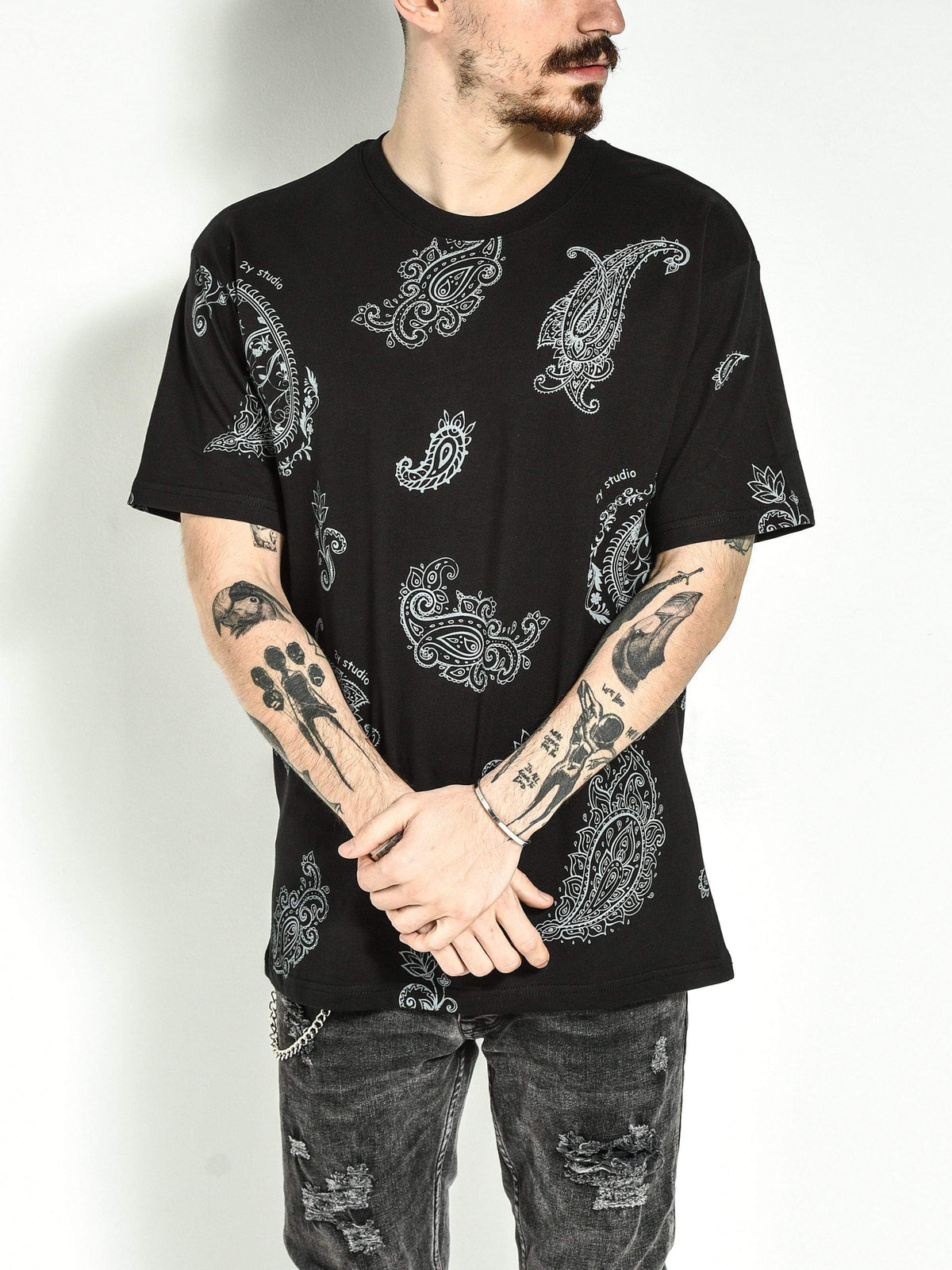 Bandana Black Tee