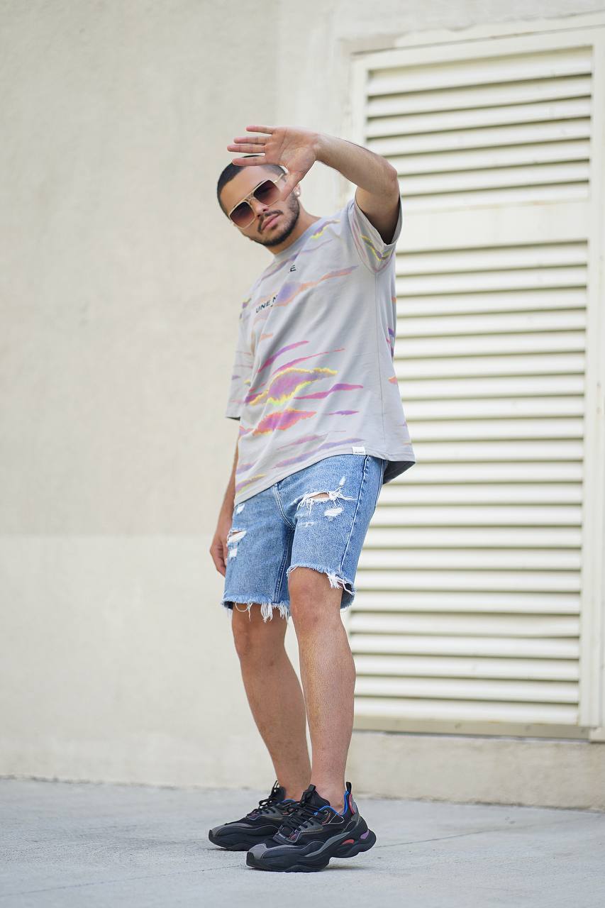 Mixed Color Oversize T-Shirt