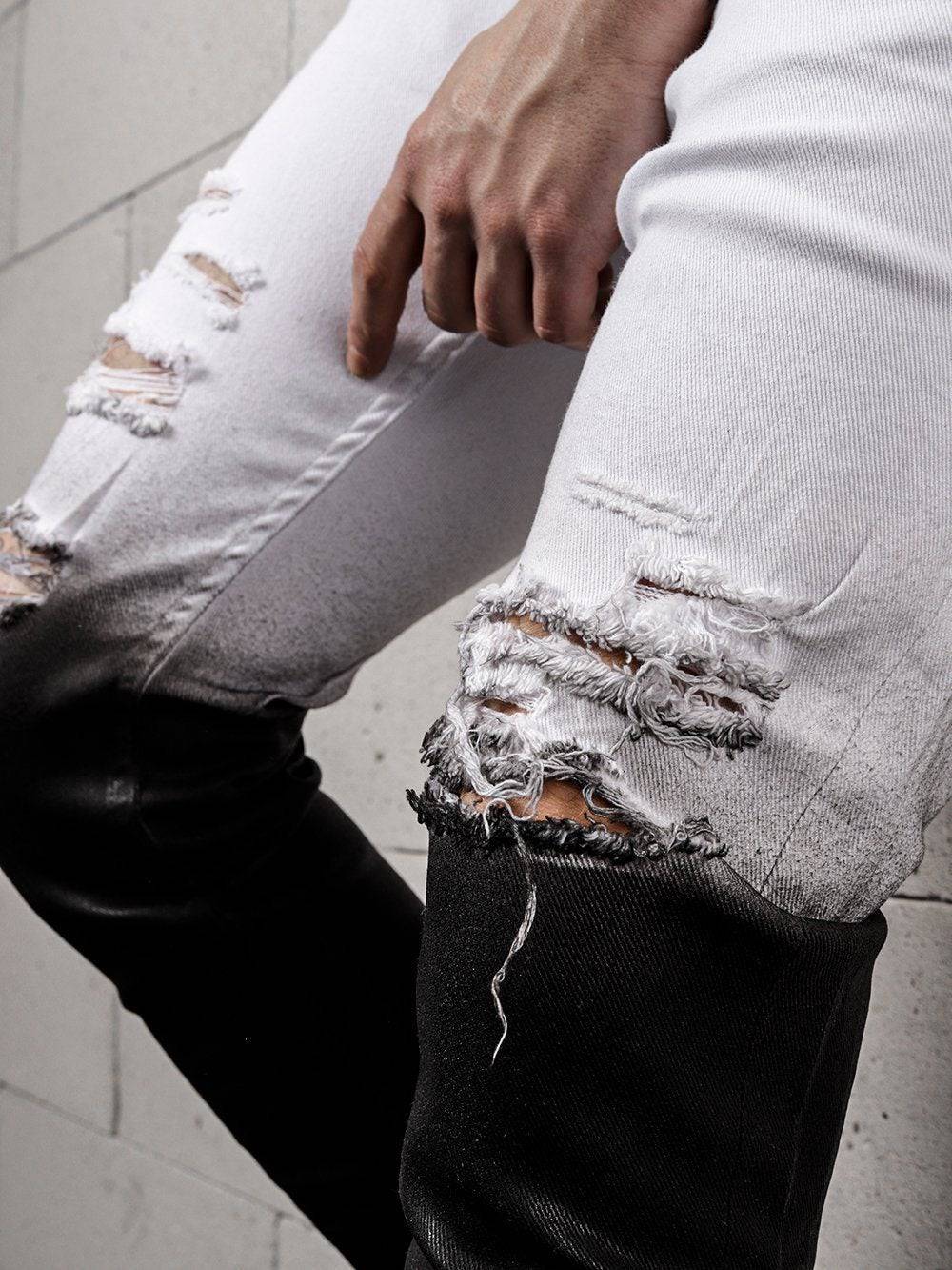 NEW YORK DEGRADE DENIM // WHITE