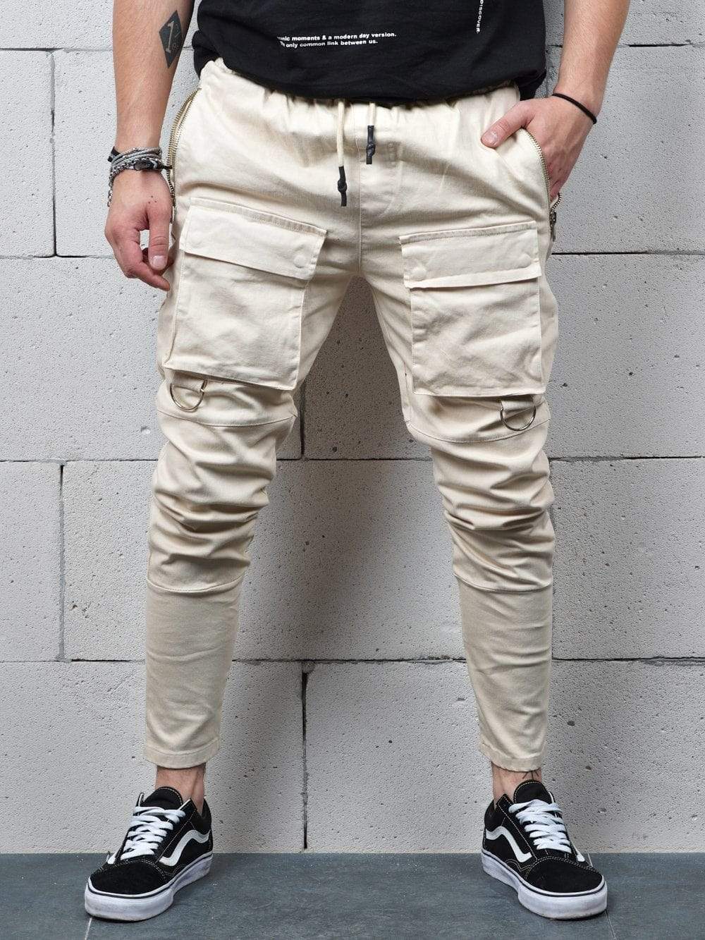 BEIGE BRONX JOGGERS - Manchinni®