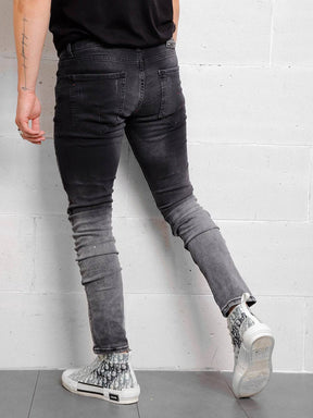 BLACK SHADES DISTRESSED DENIM