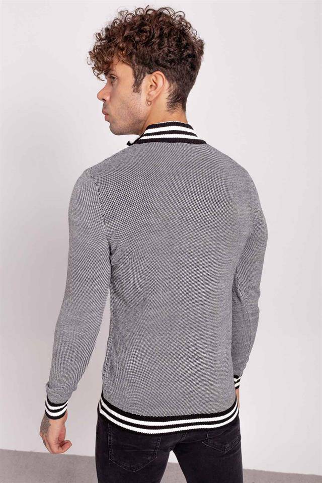 Casual Zippered Knitwear