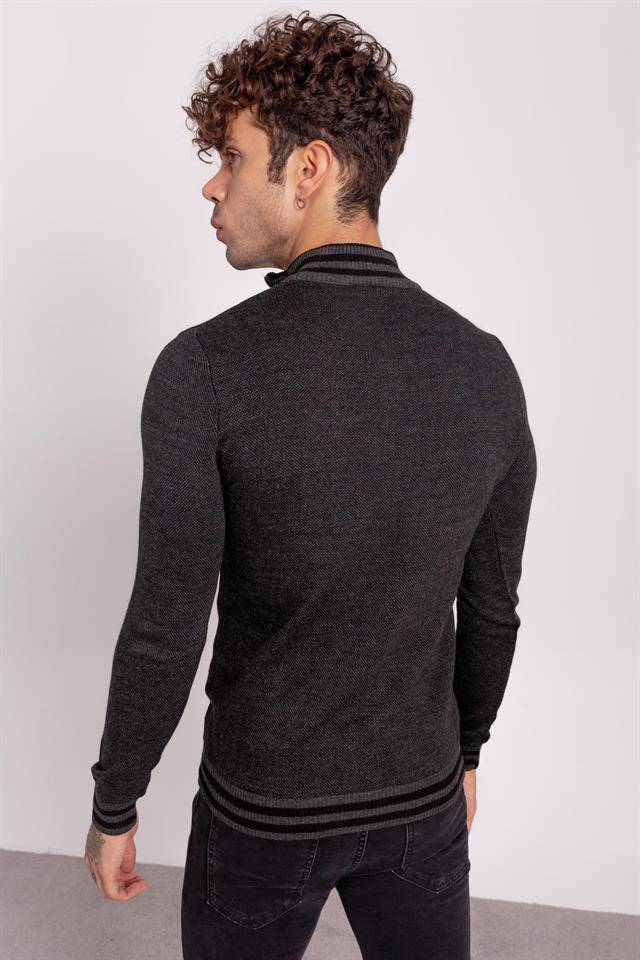 Casual Zippered Knitwear