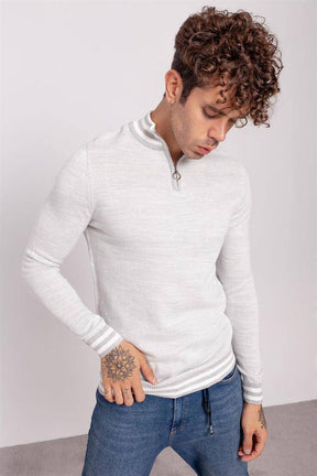 Casual Zippered Knitwear