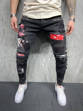 Premium Patched Slim Fit Jeans - Manchinni®