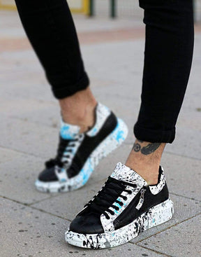 Color Zipper Sneakers